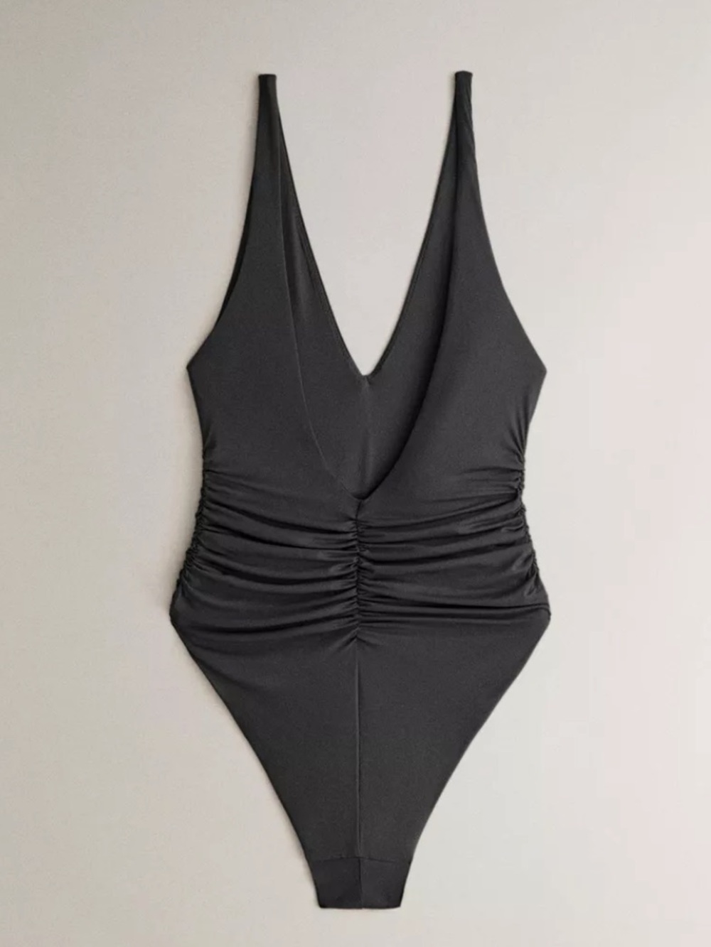 Zara Home NWT gathered beach swimsuit black 1150/605 - Picture 2 of 6